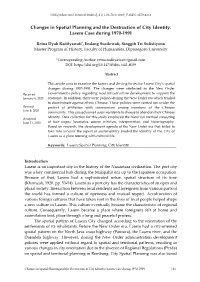 Changes in Spatial Planning and the Destruction of City Identity: Lasem Case During 1970-1991