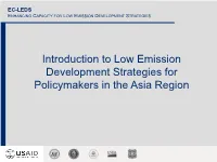Ec-Leds Enhancing Capacity for Low Emission Development Strategies
