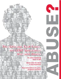 The Chicago Task Force on LGBT Substance Use and Abuse