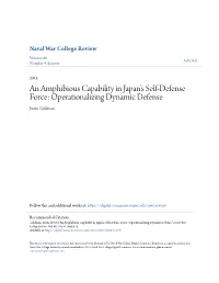 An Amphibious Capability in Japan's Self-Defense Force
