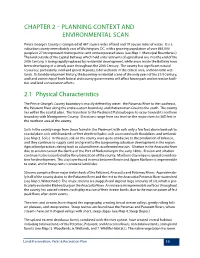 Chapter 2 – Planning Context and Environmental Scan 2.1 Physical