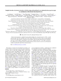Insights Into the Electronic Structure of $ {\Rm Oso} 2$ Using Soft and Hard