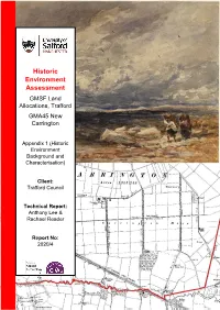 New Carrington Historic Environment Assessment Appendix 1