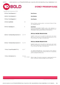 Sydney Program Guide