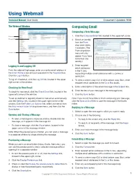 Using Webmail