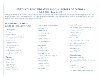 2017 Annual Report of Donors