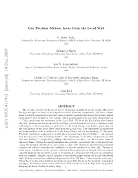 Arxiv:0705.4139V2 [Astro-Ph] 14 Dec 2007 the Bulk Motion of the Local Sheet Away from the Local Void