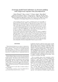 Assessing Model-Based Inferences in Decision Making with Single-Trial Response Time Decomposition