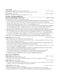 Education Student Affairs Experience Practical