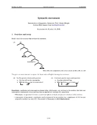 Syntactic Movement 24.900/R02