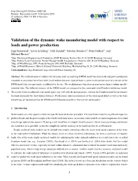 Validation of the Dynamic Wake Meandering Model with Respect To