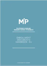 Enrollment Documents Handbook - Eu