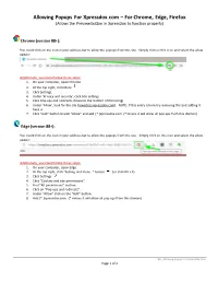 Allowing Popups for Xpressdox.Com – for Chrome, Edge, Firefox (Allows the Preview Button in Xpressdox to Function Properly)