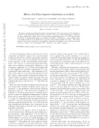 Effects of In-Plane Impurity Substitution in Sr2ruo4