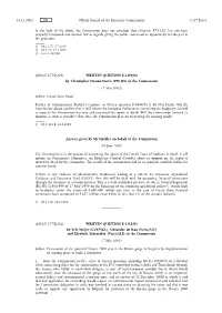 In the Light of the Above, the Commission Does Not Conclude That