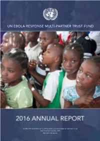 UN EBOLA RESPONSE Multi-Partner Trust Fund