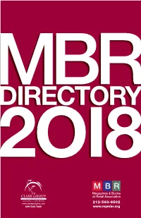 2018 Mbrdirectory.Pdf