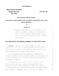 As Introduced 129Th General Assembly Regular Session H. B. No