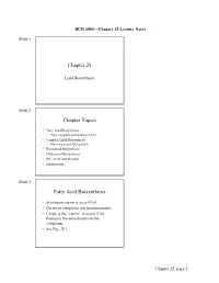 Chapter 25 Lecture Notes
