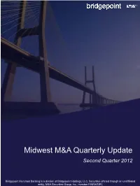 Midwest M&A Quarterly Update