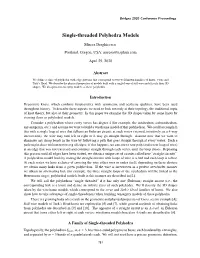 Single-Threaded Polyhedra Models