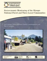 Socioeconomic Monitoring of the Olympic National Forest and Three Local Communities