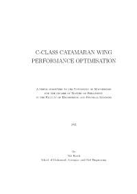 C-Class Catamaran Wing Performance Optimisation