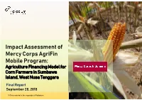 Impact Assessment of Mercy Corps Agrifin Mobile Program