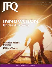 INNOVATION Under Austerity