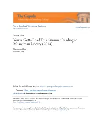 Summer Reading at Musselman Library Musselman Library