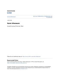 Xavier Athenaeum Proceedings
