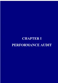 Chapter I Performance Audit