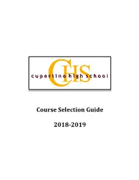 CHS Course Selection Guide 2018-19