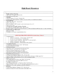 High Desert Resources