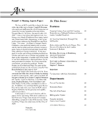 In This Issue