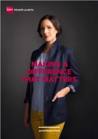 Making a Difference That Matters
