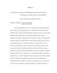 Textual Trespassing: Tracking the Native