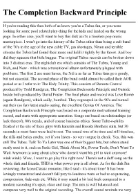 The Completion Backward Principle