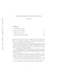 An Informal Introduction to Topos Theory