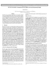 ECA-LP / ECA-Ruleml: a Homogeneous Event-Condition-Action Logic Programming Language, Int