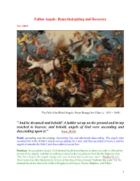 Fallen Angels: Remythologizing and Recovery "And He Dreamed And