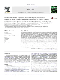 Genetic Diversity and Population Structure in Physalis Peruviana and Related Taxa Based on Indels and Snps Derived from COSII and IRG Markers
