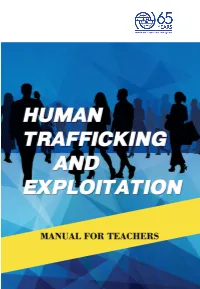 Human Trafficking and Exploitation