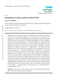 Intransitivity in Theory and in the Real World