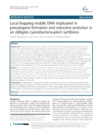 Local Hopping Mobile DNA Implicated in Pseudogene Formation And