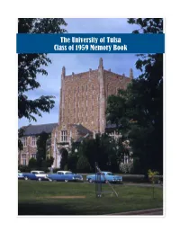 The University of Tulsa Class of 1959 Memory Book in 1959 at TU