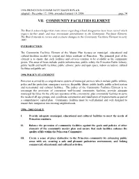 Communities Facilities Element