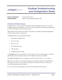 Desktop Troubleshooting and Configuration Guide