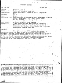 Documen RESIPIE Engineers, Overseas Handbook. Bureaudof Domestic Commerce