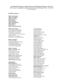 International Classifier for Fields of Science and Educational Programs